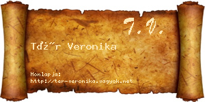 Tér Veronika névjegykártya